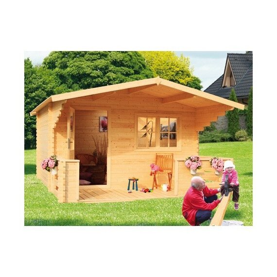 Záhradná chatka BPP7B -1s terasou 40mm