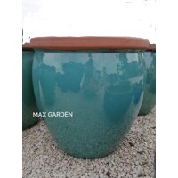 BONN 1-02Y glazovaný kvetináč - ice green